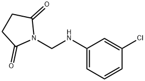 숙신이미드,N-(m-클로로아닐리노메틸)-, 구조식 이미지