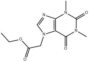 7H-Purine-7-acetic acid, 1,2,3,6-tetrahydro-1,3-dimethyl-2,6-dioxo-, ethyl ester Structure