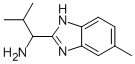 2-METHYL-1-(5-METHYL-1H-BENZIMIDAZOL-2-YL)PROPAN-1-AMINE 구조식 이미지