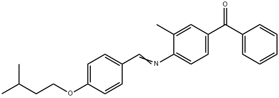 4-[(p-Isopentyloxybenzylidene)amino]-3-methylbenzophenone Structure