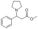METHYL 3-PHENYL-3-(PYRROLIDIN-1-YL)PROPANOATE Structure