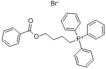 (4-(BENZOYLOXY)BUTYL)트리페닐포스포늄브로마이드 구조식 이미지