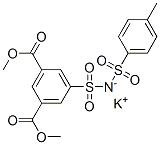 dimethyl 5-(N-tosylsulphamoyl)isophthalate, potassium salt Structure