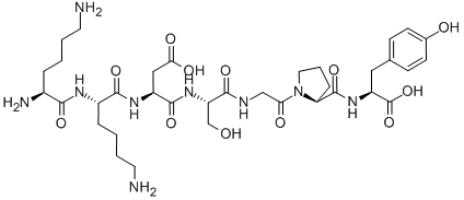 LYS-LYS-ASP-SER-GLY-PRO-TYR 구조식 이미지