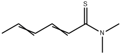 2,4-Hexadienethioamide,  N,N-dimethyl- Structure