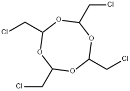 2,4,6,8-tetrakis(chloromethyl)-1,3,5,7-tetroxocane Structure