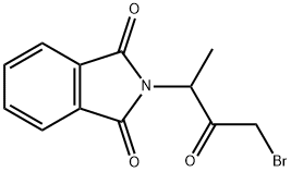 2-(3-BROMO-1-METHYL-2-OXOPROPYL)-L H-ISINDOLE-1,3-(2H)-DIONE 구조식 이미지