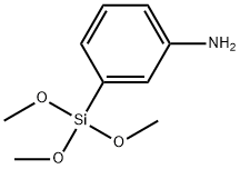 M-AMINOPHENYLTRIMETHOXYSILANE 구조식 이미지