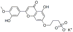 potassium 3-[5-hydroxy-2-(3-hydroxy-4-methoxy-phenyl)-4-oxo-chromen-7- yl]oxypropane-1-sulfonate 구조식 이미지