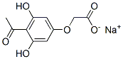 sodium 2-(4-acetyl-3,5-dihydroxy-phenoxy)acetate Structure
