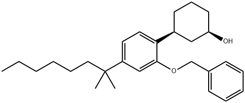 cis-3-[4-(1,1-DiMethylheptyl)-2-(phenylMethoxy)phenyl]-cyclohexanol 구조식 이미지