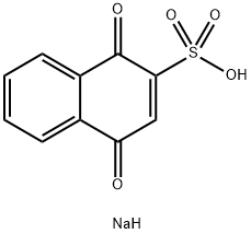 1,4-dihydro-1,4-dioxo-2-naphthalenesulfonic acid sodium salt Structure