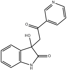 3-hydroxy-3-(2-oxo-2-pyridin-3-ylethyl)-
1,3-dihydro-indol-2-one Structure