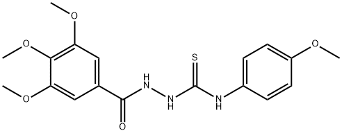 N-(4-methoxyphenyl)-2-(3,4,5-trimethoxybenzoyl)-1-hydrazinecarbothioamide Structure