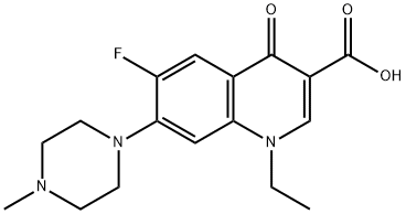 Pefloxacin Structure