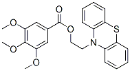 Benzoic acid, 3,4,5-trimethoxy-, 2-phenothiazin-10-ylethyl ester Structure