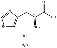 L-HISTIDINE MONOHYDROCHLORIDE MONOHYDRATE 구조식 이미지