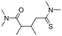 Pentanamide,  5-(dimethylamino)-N,N,2,3-tetramethyl-5-thioxo- Structure