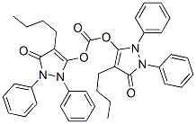 bis[4-butyl-1,2-dihydro-3-oxo-1,2-diphenyl-3H-pyrazol-5-yl] carbonate  Structure