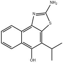 Naphtho[1,2-d]thiazol-5-ol,  2-amino-4-(1-methylethyl)- Structure