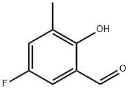 5-Fluoro-2-hydroxy-3-methylbenzaldehyde 구조식 이미지