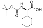 Boc-alpha-Cyclohexyl-D-glycine Structure
