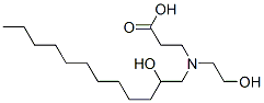 N-(2-hydroxydodecyl)-N-(2-hydroxyethyl)-beta-alanine Structure