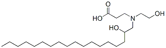 N-(2-hydroxyethyl)-N-(2-hydroxyoctadecyl)-beta-alanine Structure