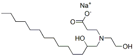 sodium N-(2-hydroxyethyl)-N-(2-hydroxytetradecyl)-beta-alaninate 구조식 이미지