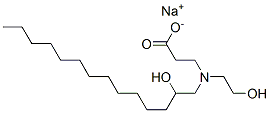 나트륨N-(2-히드록시에틸)-N-(2-히드록시테트라데실)-베타-알라니네이트 구조식 이미지