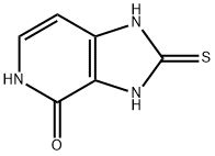 4H-Imidazo[4,5-c]pyridin-4-one,  1,2,3,5-tetrahydro-2-thioxo- 구조식 이미지