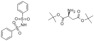 L-ASPARTIC ACID DI-TERT-BUTYL ESTER DIBENZENESULFIMIDE SALT Structure