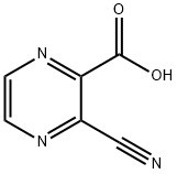 Pyrazinecarboxylic acid, 3-cyano- (9CI) Structure