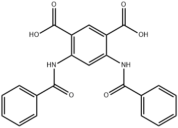 4,6-BIS(BENZOYLAMINO)-1,3-BENZENEDICARBOXYLIC ACID 구조식 이미지