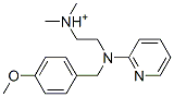 2-[(4-methoxyphenyl)methyl-pyridin-2-yl-amino]ethyl-dimethyl-azanium 구조식 이미지