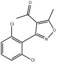 1-[3-(2,6-DICHLOROPHENYL)-5-METHYLISOXAZOL-4-YL]ETHAN-1-ONE Structure