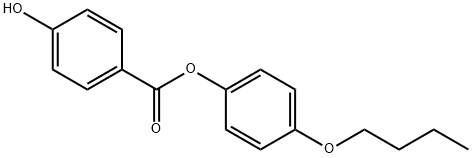 4-하이드록시벤조산4-부톡시페닐에스테르 구조식 이미지
