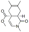 cis-4a,5,8,8a-Tetrahydro-4a-methoxycarbonyl-2,6,7-trimethyl-1(2H)-isoquinolone Structure