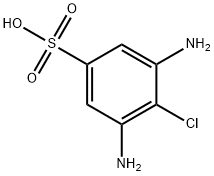 3,5-diamino-4-chlorobenzenesulphonic acid Structure