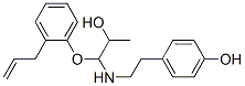 4-하이드록시페네틸아미노-3-(2-알릴)페녹시프로판-2-올 구조식 이미지