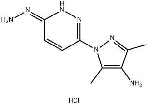 3-Hydrazino-6-(3,5-dimethyl-4-amino-1-pyrazolyl)pyridazine dihydrochlo ride Structure