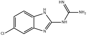 N-(5-CHLORO-1H-BENZIMIDAZOL-2-YL)GUANIDINE 구조식 이미지