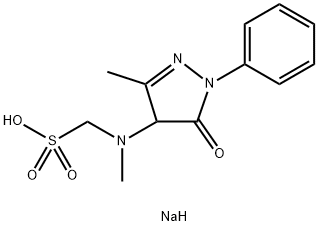 1-[(4,5-Dihydro-3-Methyl-5-oxo-1-phenyl-1H-pyrazol-4-yl)MethylaMino]Methanesulfonic Acid SodiuM Salt 구조식 이미지