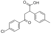 4-(4-CHLOROPHENYL)-2-(4-METHYLPHENYL)-4-OXOBUTANOIC ACID 구조식 이미지