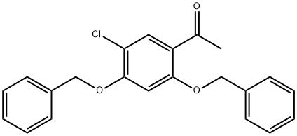 Ethanone, 1-[5-chloro-2,4-bis(phenylMethoxy)phenyl]- Structure