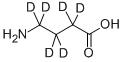 4-아미노부티릭-2,2,3,3,4,4-D6산 구조식 이미지