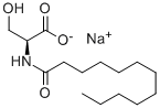 Sodium N-dodecanoyl-L-serinate Structure