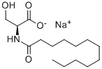 Sodium N-dodecanoyl-L-serinate 구조식 이미지