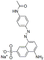 8-[[4-(아세틸아미노)페닐]아조]-5-아미노-2-나프탈렌술폰산나트륨염 구조식 이미지