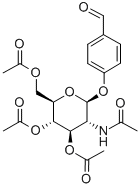 4'-FORMYLPHENYL 2-ACETAMIDO-3,4,6-TRI-O-ACETYL-2-DEOXY-BETA-D-GLUCOPYRANOSIDE Structure